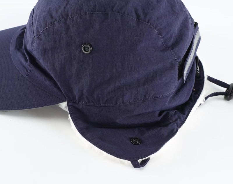 Connectyle Winter Earflap Hat for Men Women Sherpa-Lined Baseball Cap Water-Resistant Reflective Adjustable Sports Hat - Image 5